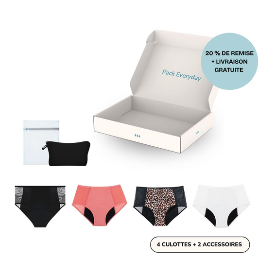 Pack de 4 culottes everyday