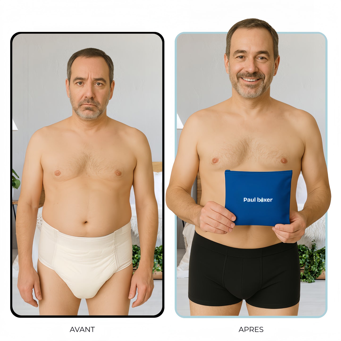 PACK DE 10 BOXER GRIS