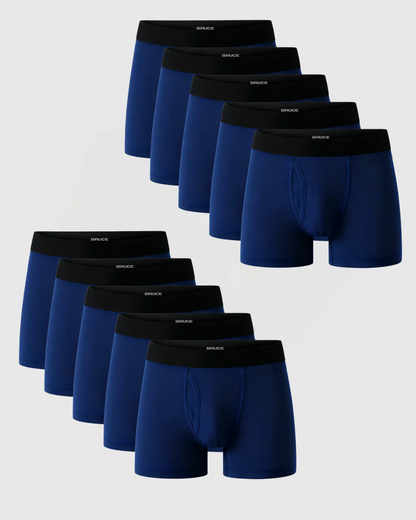 PACK DE 10 BOXERS BLEU